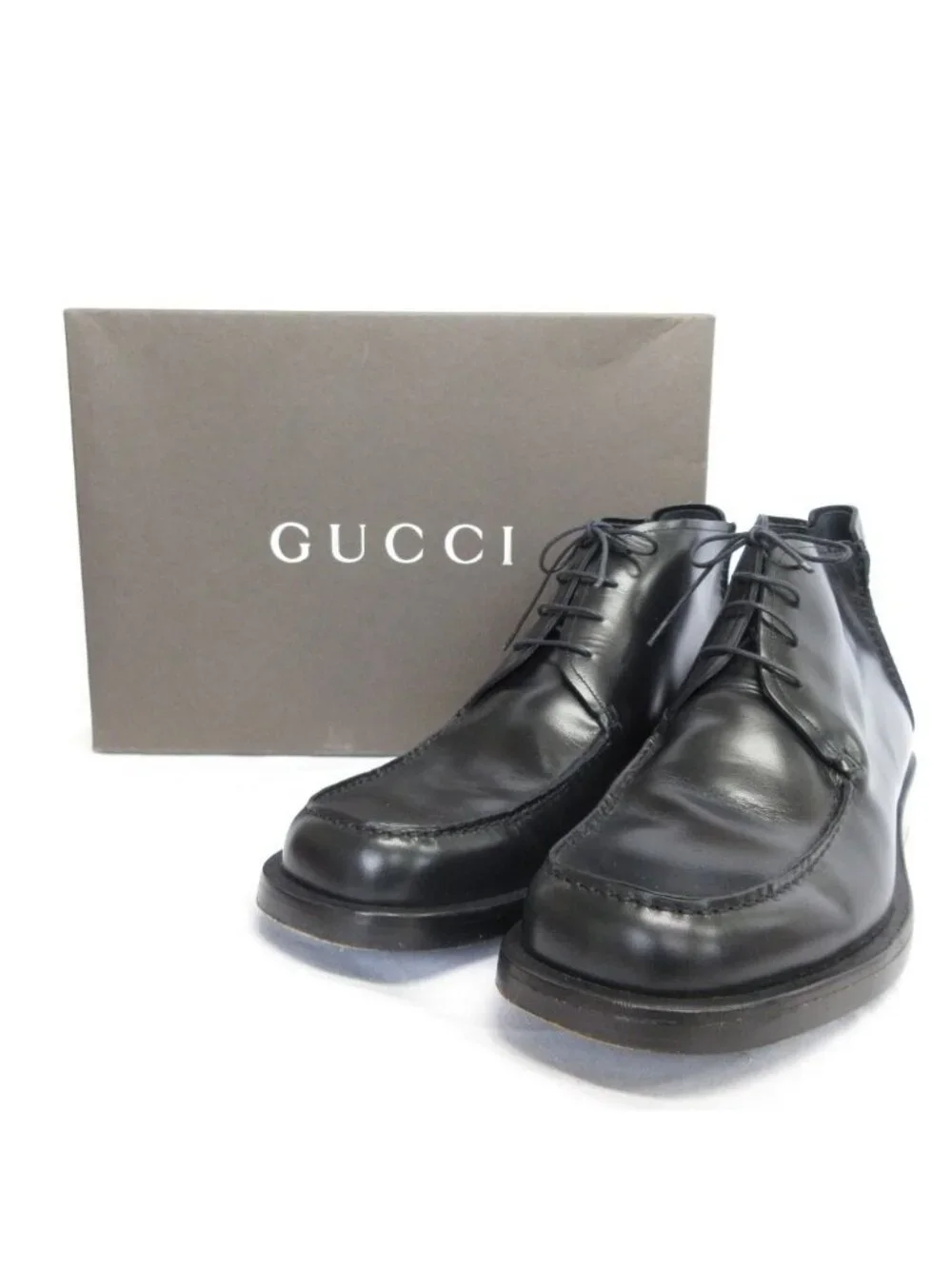 Gucci Leather Chukka Boots Black - Picture 10 of 15